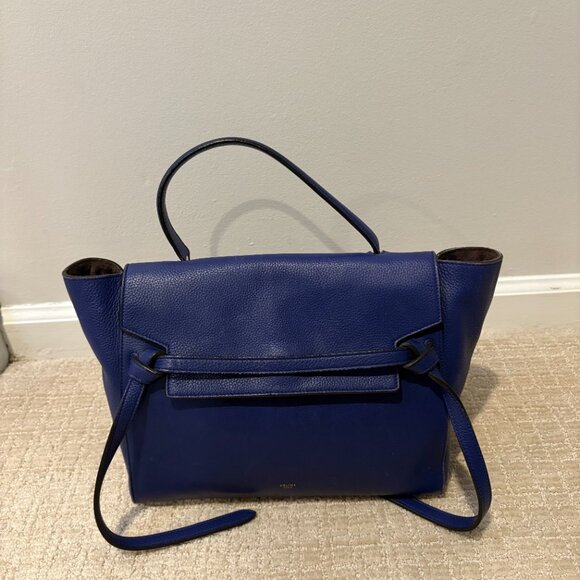 Celine Mini Belt Bag Navy Blue Calfskin - Picture 3 of 15